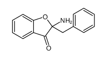 2-amino-2-benzyl-1-benzofuran-3-one Structure