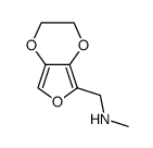 (2,3-Dihydro-furo[3,4-b][1,4]dioxin-5-ylmethyl)-methyl-amine Structure