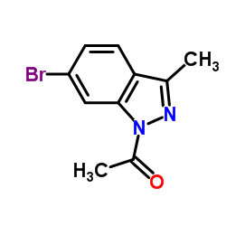 1-(6-Bromo-3-methyl-1H-indazol-1-yl)ethanone结构式