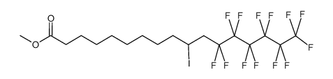 12,12,13,13,14,14,15,15,16,16,17,17,17-tridecafluor-10-iodheptadecansaeure-methylester Structure