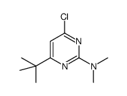 4-tert-butyl-6-chloro-N,N-dimethylpyrimidin-2-amine结构式