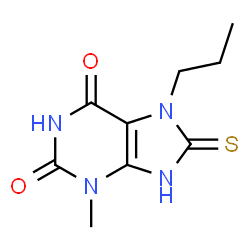 8-mercapto-3-methyl-7-propyl-3,7-dihydro-1H-purine-2,6-dione Structure