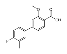 4-(4-fluoro-3-methylphenyl)-2-methoxybenzoic acid Structure