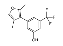 3-(3,5-dimethyl-1,2-oxazol-4-yl)-5-(trifluoromethyl)phenol结构式