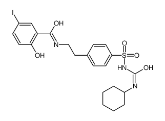 5-iodo-2-hydroxyglyburide structure