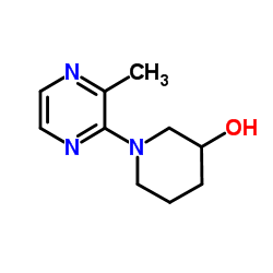 1-(3-Methyl-2-pyrazinyl)-3-piperidinol Structure