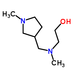 2-{Methyl[(1-methyl-3-pyrrolidinyl)methyl]amino}ethanol结构式