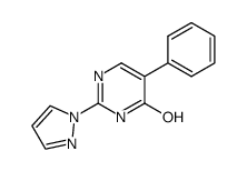 5-phenyl-2-(1H-pyrazol-1-yl)pyrimidin-4-ol Structure