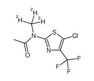 N-[5-chloro-4-(trifluoromethyl)-1,3-thiazol-2-yl]-N-(trideuteriomethyl)acetamide Structure