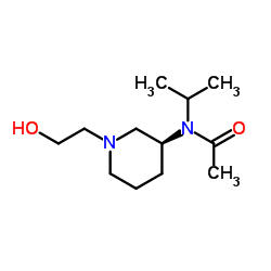 N-[(3S)-1-(2-Hydroxyethyl)-3-piperidinyl]-N-isopropylacetamide Structure