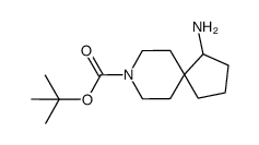 1-Amino-8-aza-spiro[4.5]decane-8-carboxylic acid tert-butyl ester structure