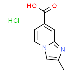 2-methylimidazo[1,2-a]pyridine-7-carboxylic acid hydrochloride structure