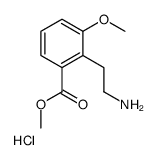 Methyl 2-(2-aminoethyl)-3-methoxybenzoate hydrochloride (1:1) Structure