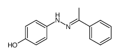 4-hydroxy-acetophenone-phenyl-hydrazone Structure