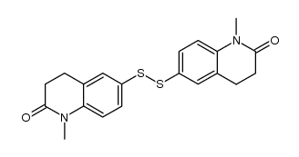 di-(1-methyl-2-oxo-1,2,3,4-tetrahydroquinolin-6-yl) disulfide Structure