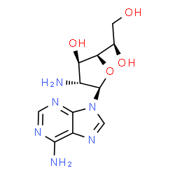 9-(2-Amino-2-deoxy-β-D-glucofuranosyl)-9H-purin-6-amine结构式