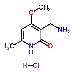 3-(Aminomethyl)-4-methoxy-6-methylpyridin-2(1H)-one hydrochl structure