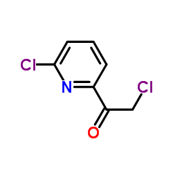 2-Chloro-1-(6-chloro-2-pyridinyl)ethanone Structure