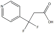 3,3-Difluoro-3-pyridin-4-yl-propionic acid结构式