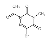 2-乙酰基-6-溴-4-甲基-1,2,4-三嗪-3,5(2H,4H)-二酮结构式