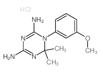 1-(3-methoxyphenyl)-6,6-dimethyl-1,3,5-triazine-2,4-diamine结构式