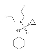 Phosphonic diamide, P-1-aziridinyl-N, N-bis (2-chloroethyl)-N-cyclohexyl-结构式