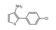 3-amino-2-(4-chlorophenyl)thiophene Structure