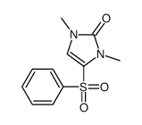 4-(benzenesulfonyl)-1,3-dimethylimidazol-2-one结构式