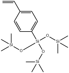 4-(4-ethenylphenyl)-2,2,6,6-tetramethyl-4-[(trimethylsilyl)oxy]-3,5-dioxa-2,4,6-trisilaheptan Structure