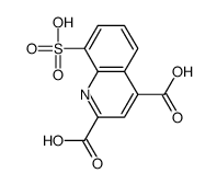 8-sulfoquinoline-2,4-dicarboxylic acid结构式