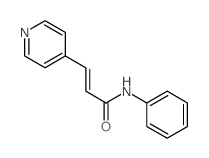 N-phenyl-3-pyridin-4-yl-prop-2-enamide结构式