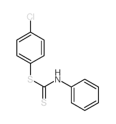 1-(4-chlorophenyl)sulfanyl-N-phenyl-methanethioamide结构式