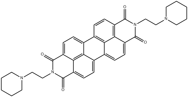 Anthra[2,1,9-def:6,5,10-d'e'f']diisoquinoline-1,3,8,10(2H,9H)-tetrone, 2,9-bis[2-(1-piperidinyl)ethyl]- Structure