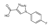 1-(4-fluorophenyl)triazole-4-carboxylic acid structure