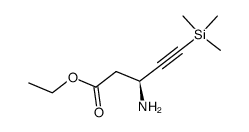 ethyl (S)-3-amino-5-(trimethylsilyl)-4-pentynoate Structure