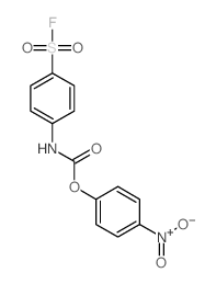 (4-nitrophenyl) N-(4-fluorosulfonylphenyl)carbamate结构式