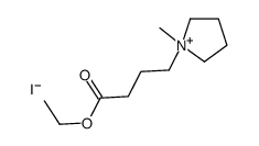 ethyl 4-(1-methylpyrrolidin-1-ium-1-yl)butanoate,iodide结构式