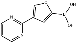 4-(Pyrimidin-2-yl)furan-2-boronic acid structure