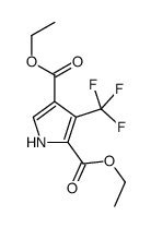 diethyl 3-(trifluoromethyl)-1H-pyrrole-2,4-dicarboxylate结构式