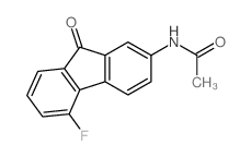 N-(5-fluoro-9-oxo-fluoren-2-yl)acetamide structure