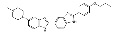 5-(4-methyl-piperazin-1-yl)-2'-(4-propoxy-phenyl)-1(3)H,1'(3')H-[2,5']bibenzoimidazolyl Structure