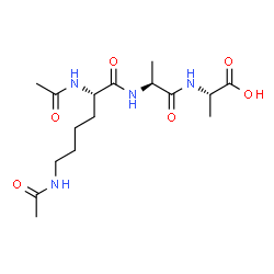 D-Alanine, N-(N-(N2,N6-diacetyl-L-lysyl)-D-alanyl)- picture