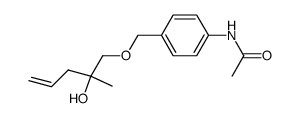 N-[4-(2-hydroxy-2-methylpent-4-enyloxymethyl)phenyl]acetamide Structure