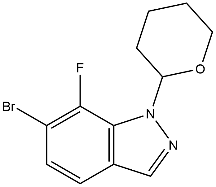 6-溴-7-氟-1-四氢吡喃-2-基-吲唑图片