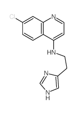 4-Quinolinamine,7-chloro-N-[2-(1H-imidazol-5-yl)ethyl]- Structure