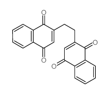 1,4-Naphthalenedione,2,2'-(1,2-ethanediyl)bis- structure