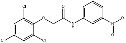 n-(3-nitrophenyl)-2-(2,4,6-trichlorophenoxy)acetamide结构式