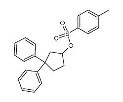 1-Tosyloxy-3,3-diphenylcyclopentan结构式