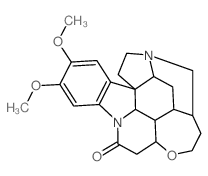 21,22-Dihydrobrucine Structure