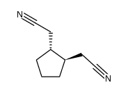 (+/-)-(trans-cyclopentane-1,2-diyl)-di-acetonitrile结构式